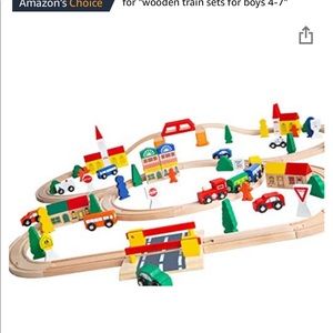 Wooden train set